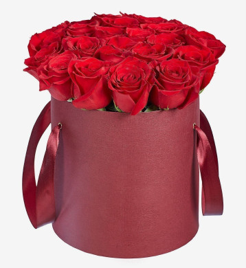 Κουτί με Κόκκινα Τριαντάφυλλα